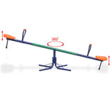 360-Degree Rotating Seesaw Orange - Close-Up Angle