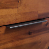 Chest of Drawers Solid Acacia Wood 45x32x115 cm - Low Angle