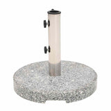 Parasol Base Granite Round 20 kg - Top-Down View
