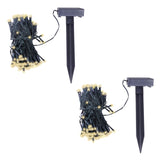 LED Solar String Lights 2 pcs Warm White - Front View