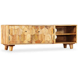 TV Cabinet Solid Mango Wood 118x35x40 cm - Extra Image