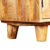 TV Cabinet Solid Mango Wood 118x35x40 cm - 45-Degree Angle