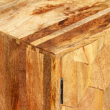 TV Cabinet Solid Mango Wood 118x35x40 cm - Close-Up Angle