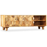 TV Cabinet Solid Mango Wood 118x35x40 cm - Extra Image