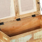 Storage Bench Solid Reclaimed Wood 80x40x40 cm - 45-Degree Angle