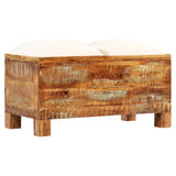 Storage Bench Solid Reclaimed Wood 80x40x40 cm - Extra Image