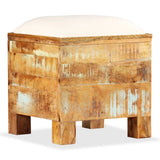 Storage Bench Solid Reclaimed Wood 40x40x45 cm