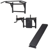Wall-mounted Multi-functional Fitness Power Tower Black