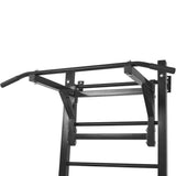 Wall-mounted Multi-functional Fitness Power Tower Black - 45-Degree Angle