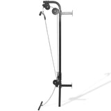 Wall-mounted Home Gym with 2 Pulleys - Front View