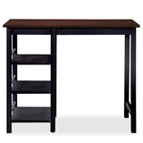 Bar Set 3 Pieces MDF Black - 45-Degree Angle
