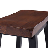 Bar Set 3 Pieces MDF Black - Low Angle