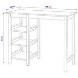 Bar Set 3 Pieces MDF Black - Extra Image
