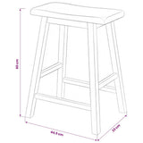 Bar Set 3 Pieces MDF Black