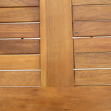 5 Piece Folding Outdoor Dining Set Solid Acacia Wood