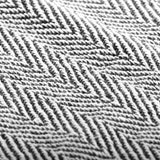 Throw Cotton Herringbone 160x210 cm Navy Blue