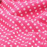 Throw Cotton Squares 125x150 cm Pink - 45-Degree Angle