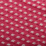 Throw Cotton Squares 125x150 cm Pink