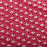 Throw Cotton Squares 125x150 cm Pink - Rear View