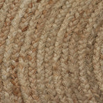 Area Rug Braided Jute 120 cm Round