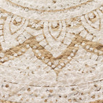 Area Rug Braided Jute Printed 90 cm Round