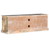 TV Cabinet Solid Mango Wood - Top-Down View