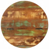 Coffee Table Solid Reclaimed Wood Black Bowl Shape - Extra Image