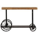 Console Table Solid Mango Wood 115x36x76 cm - Front View