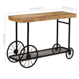 Console Table Solid Mango Wood 115x36x76 cm - Extra Image