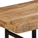 Console Table Solid Mango Wood 115x36x76 cm - Side View