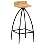 Bar Chairs 2 pcs Solid Mango Wood - Extra Image