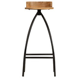Bar Chairs 2 pcs Solid Mango Wood - Side View