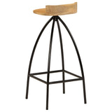 Bar Chairs 2 pcs Solid Mango Wood - 45-Degree Angle