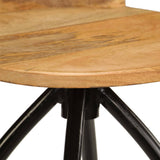 Bar Chairs 2 pcs Solid Mango Wood - Close-Up Angle