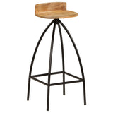 Bar Chairs 2 pcs Solid Mango Wood - Extra Image