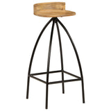 Bar Chairs 2 pcs Solid Mango Wood - Extra Image