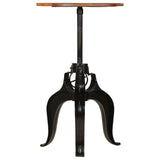 Bar Table Solid Reclaimed Wood 60x(76-110) cm - Front View