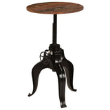 Bar Table Solid Reclaimed Wood 60x(76-110) cm - Top-Down View
