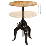 Bar Table Solid Mango Wood 75x(76-110) cm - Side View