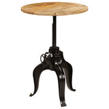Bar Table Solid Mango Wood 75x(76-110) cm - Top-Down View