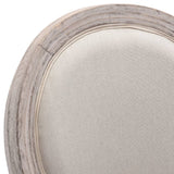 Bar Chairs 2 pcs White Linen - Low Angle