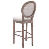 Bar Chairs 2 pcs White Linen - 45-Degree Angle