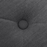 Bench Linen Solid Wood 150x40x48 cm Dark Grey - 45-Degree Angle