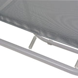 6 Piece Outdoor Dining Set Steel and Textilene Grey - Extra Image