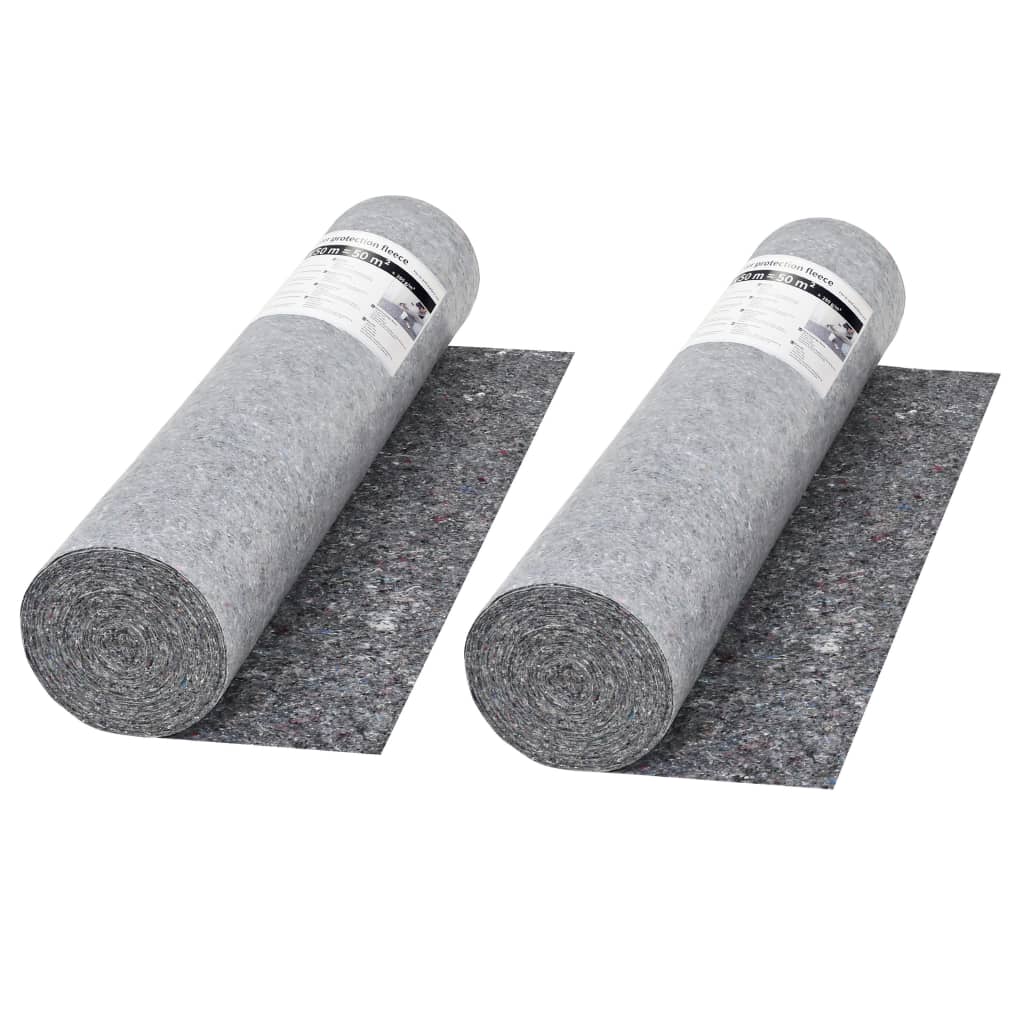 Non-slip Painter Fleece 2 pcs 50 m 280 g/m? Grey