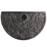 Parasol Base Resin Half Round Bronze 9 kg - 45-Degree Angle