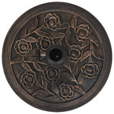 Parasol Base Resin Round Bronze 9 kg - Top-Down View