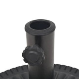 Parasol Base Resin Round Black 14 kg - Rear View