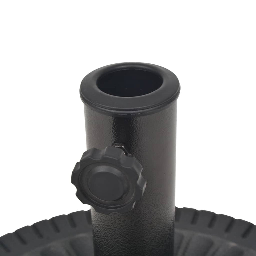 Parasol Base Resin Round Black 14 kg