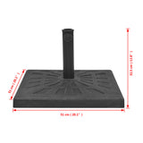 Parasol Base Resin Square Black 19 kg - Extra Image